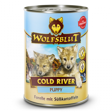 Wolfsblut konz. Cold River Puppy 395g - pstruh s batáty