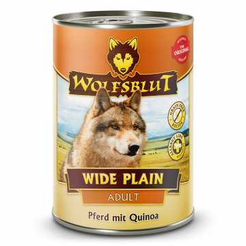 Wolfsblut konz. Wide Plain Quinoa Adult 395g - kůň a quinoa