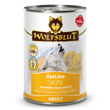 Wolfsblut VetLine konz. Skin & Coat 395g - ryby s batáty