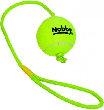 Nobby hračka tenisový míček L 7,5cm s lanem 70cm