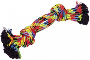 Nobby hračka pro psy lano barevné 2x uzel 350g…