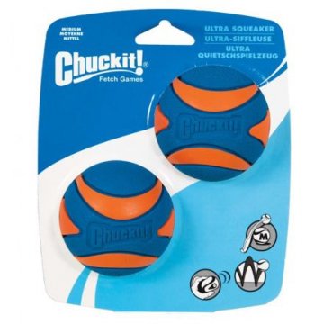 Míček Ultra Squeaker Ball Med. 6,5 cm - 2 na…